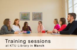 Training sessions at KTU Library in March