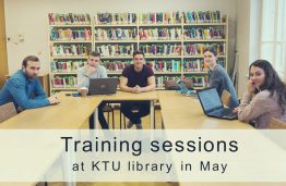 Training sessions at KTU Library in May