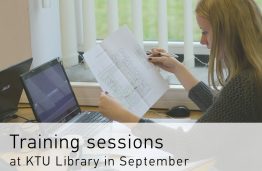Training sessions at KTU Library in September