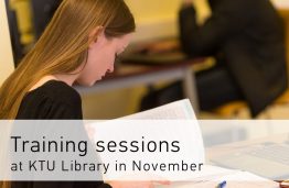 Training sessions at KTU Library in November