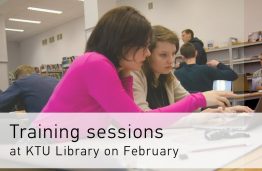 Training sessions at KTU Library on February