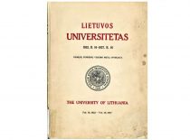 The University of Lithuania, 1922.II.16-1927.II.16 = The University of Lithuania, Feb. 16, 1922-Feb. 16, 1927: an account of the first five years of operation. Kaunas: [publisher unidentified], 1927.