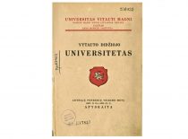 Vytautas the Great University: account of the second five years of activity (1927.II.16 -1932.XI.1). Kaunas: [publisher unidentified], 1933.