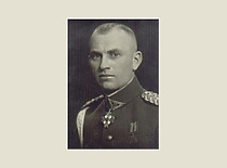 Karlas Baulas. Minister of National Defence, Brigadier General Kazys Musteikis