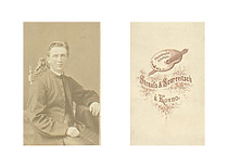 Aleksander Strauss and Simon Suriewicz ("Strauss &amp; Sourevitsch"). Unknown clergyman. Circa 1875.