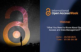 Webinar “What You Need to Know About Open Access and Data Management?”
