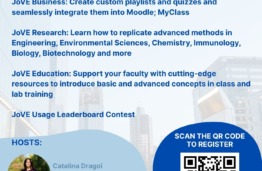 JoVE database officials to visit the KTU Library on March 25